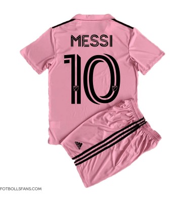 Inter Miami Lionel Messi #10 Replika Hemmatröja Barn 2023-24 Kortärmad (+ Korta byxor)